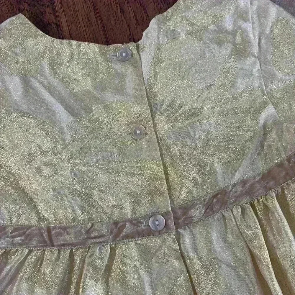 2T Patachou gold Christmas dress
